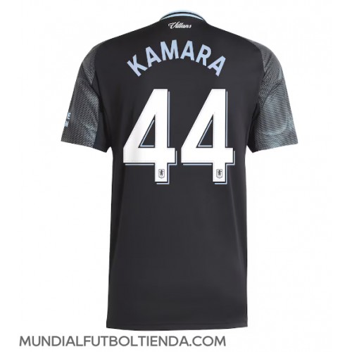 Camiseta Aston Villa Boubacar Kamara #44 Segunda Equipación Replica 2025-26 mangas cortas Camiseta Aston Villa Boubacar Kamara #44 Segunda Equipación Replica 2025-26 mangas cortas